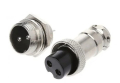 Разъем авиационный GX16-2 PIN (комплект: штекер + гнездо)